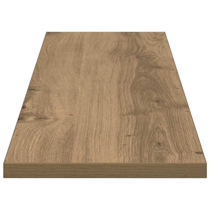 Boghylde Bræt 4 pcs Brun 80 x 20 x 1,5 cm Konstrueret træ