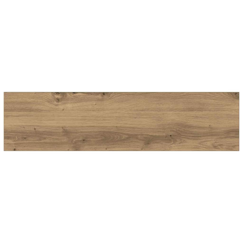 Boghylde Bræt 4 pcs Brun 80 x 20 x 1,5 cm Konstrueret træ