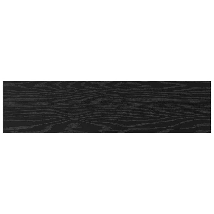 Boghylde Bræt 4 pcs Sort 80 x 20 x 1,5 cm Konstrueret træ