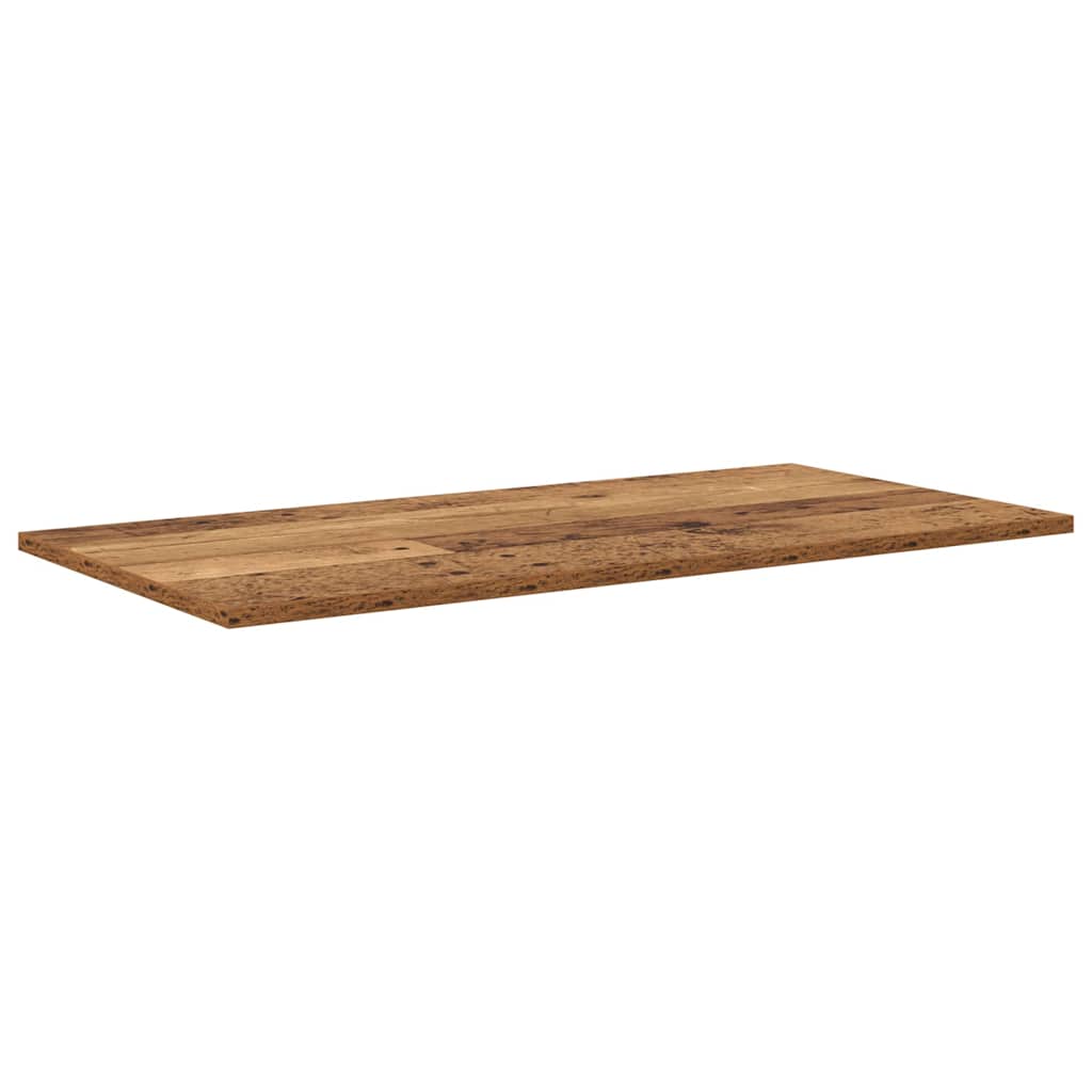 Boghylde Bræt 4 pcs Brun 80 x 40 x 1,5 cm Konstrueret træ
