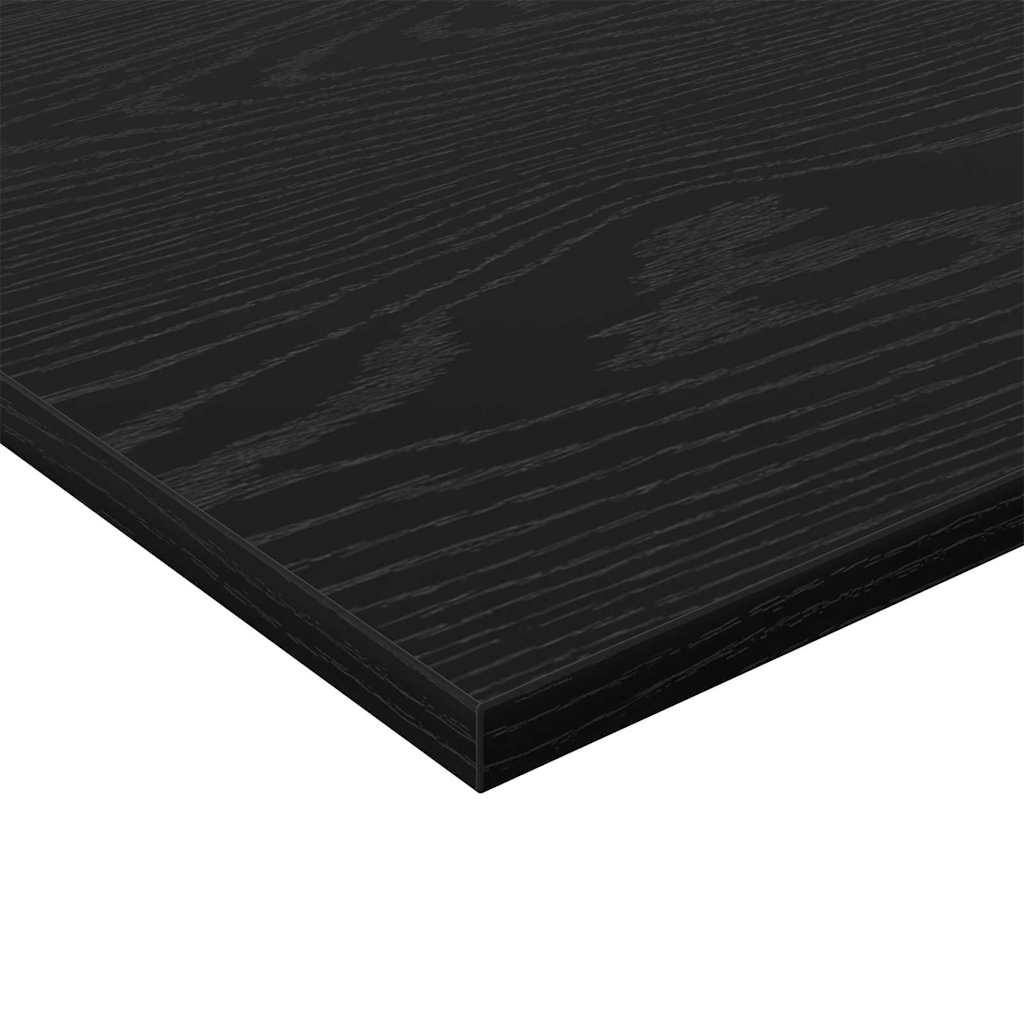 Boghylde Bræt 3 niveauer 4 stk. 80 x 40 x 1,5 cm Sort