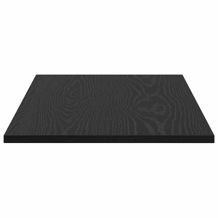 Boghylde Bræt 4 pcs Sort 80 x 40 x 1,5 cm Konstrueret træ