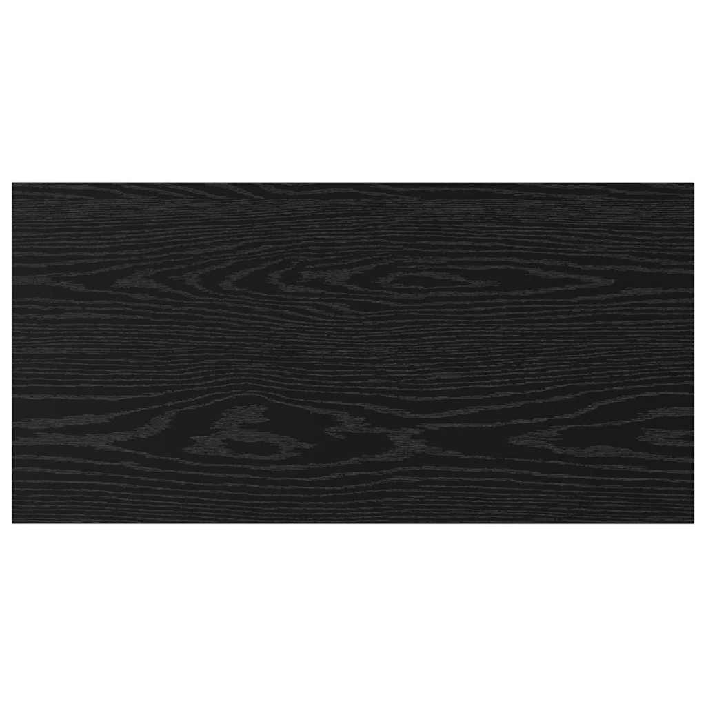 Boghylde Bræt 3 niveauer 4 stk. 80 x 40 x 1,5 cm Sort