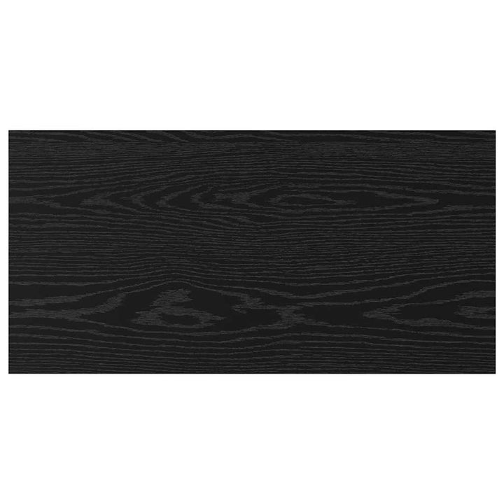 Boghylde Bræt 3 niveauer 4 stk. 80 x 40 x 1,5 cm Sort