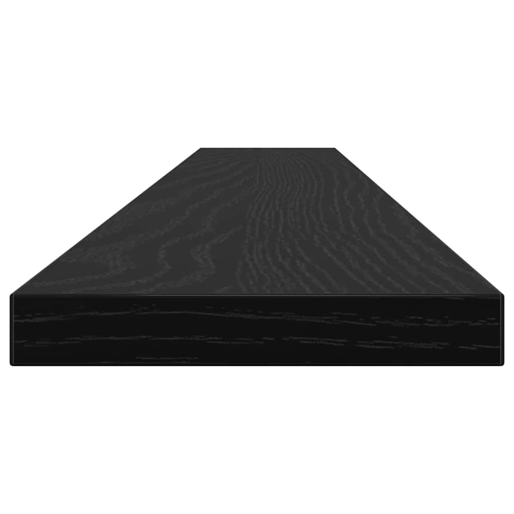 Boghylde Bræt 3 niveauer 4 stk. 100 x 10 x 1,5 cm Sort