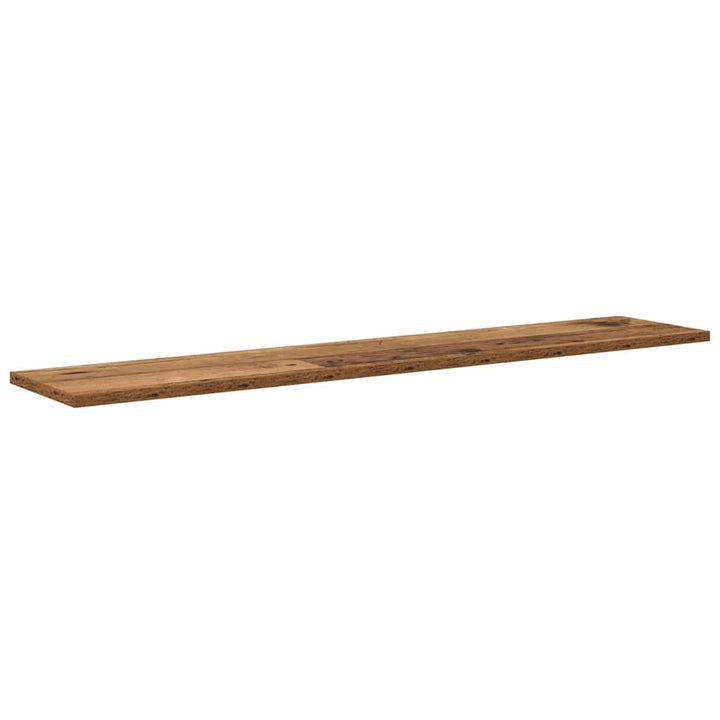 Boghylde Bræt 4 pcs Brun 100 x 20 x 1,5 cm Konstrueret træ