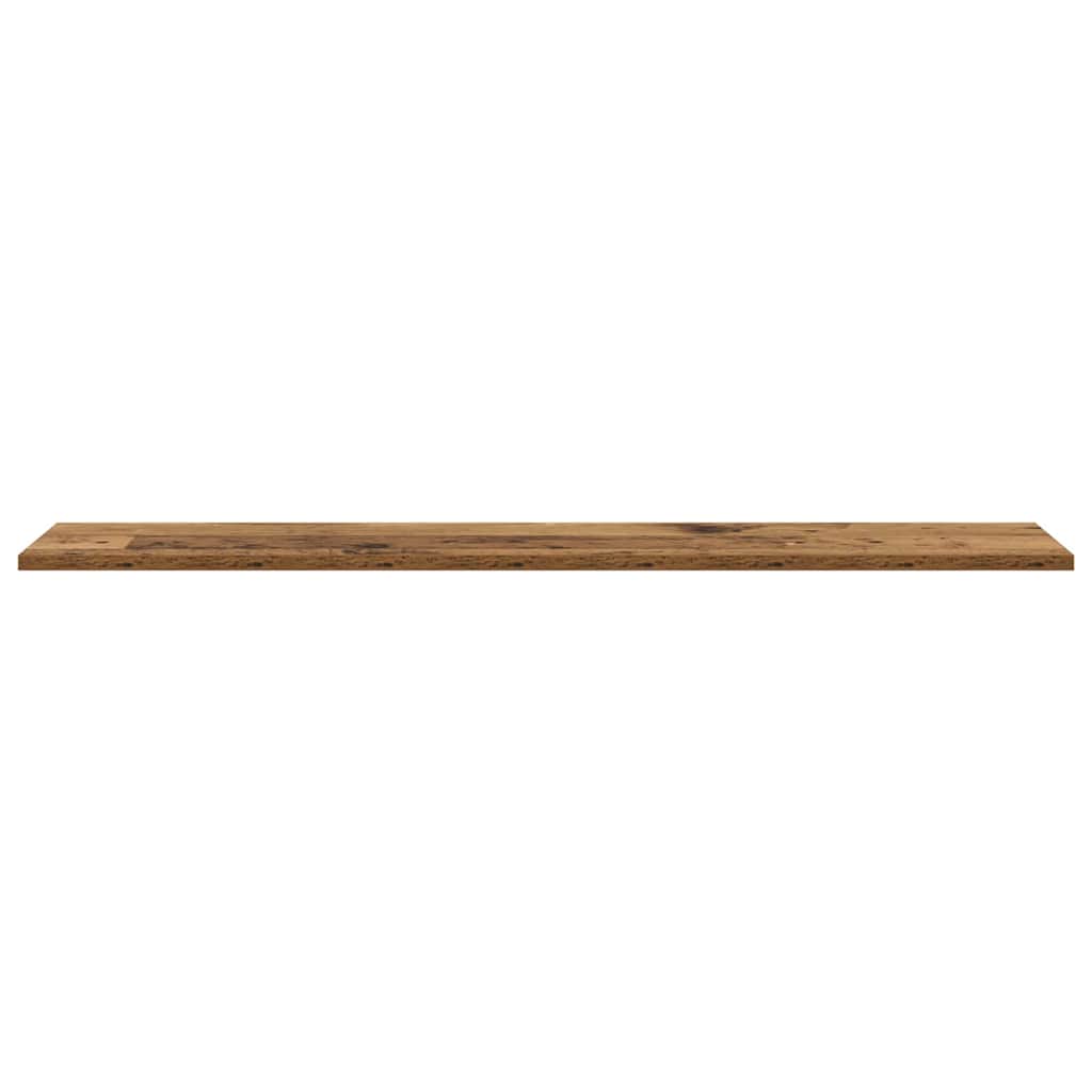 Boghylde Bræt 4 pcs Brun 100 x 20 x 1,5 cm Konstrueret træ