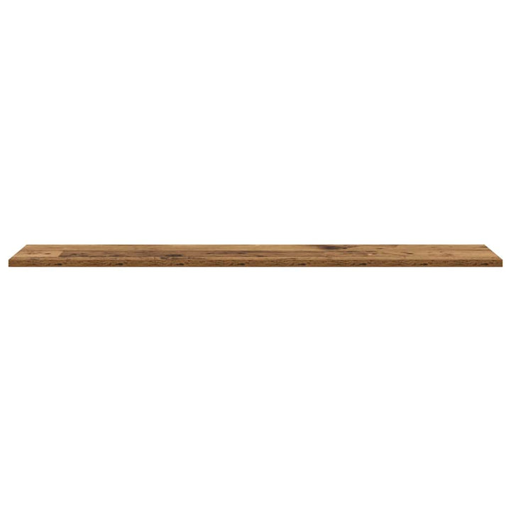 Boghylde Bræt 4 pcs Brun 100 x 20 x 1,5 cm Konstrueret træ