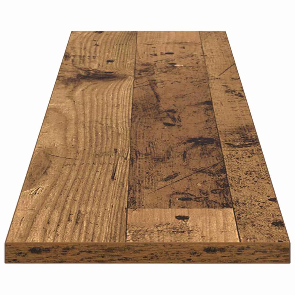 Boghylde Bræt 4 pcs Brun 100 x 20 x 1,5 cm Konstrueret træ