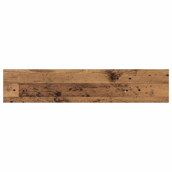 Boghylde Bræt 4 pcs Brun 100 x 20 x 1,5 cm Konstrueret træ