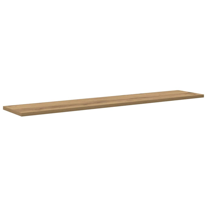 Boghylde Bræt 4 pcs Brun 100 x 20 x 1,5 cm Konstrueret træ