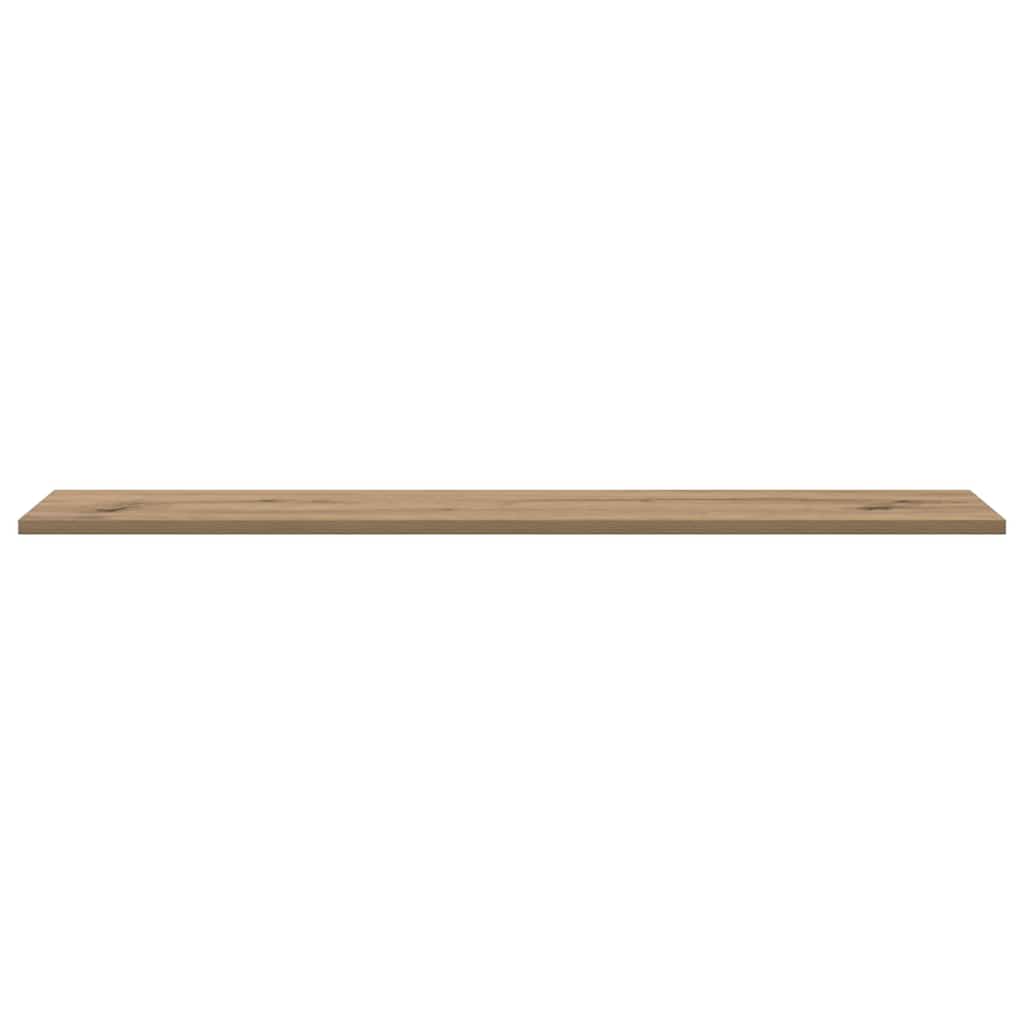 Boghylde Bræt 4 pcs Brun 100 x 20 x 1,5 cm Konstrueret træ