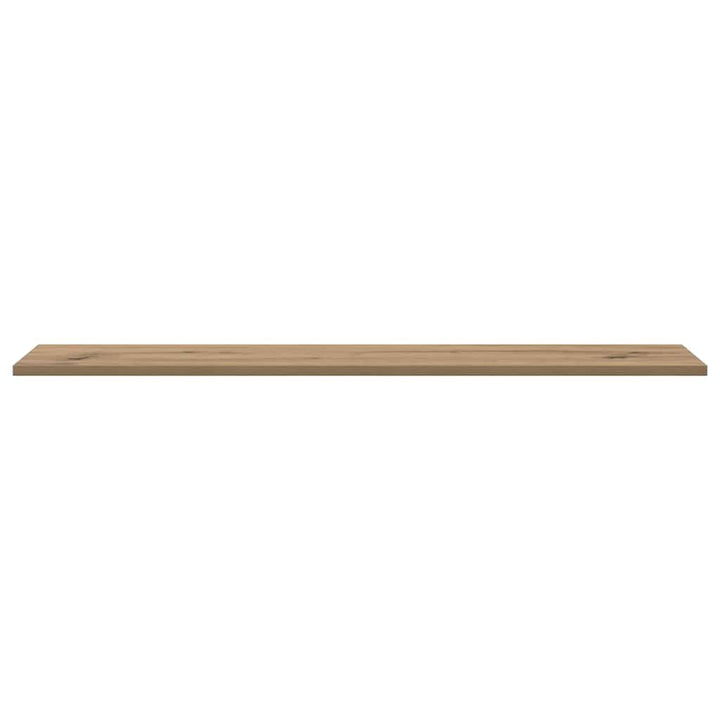Boghylde Bræt 4 pcs Brun 100 x 20 x 1,5 cm Konstrueret træ