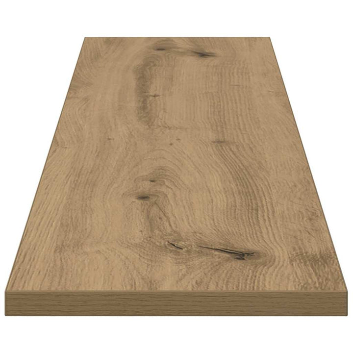 Boghylde Bræt 3 niveauer 4 pcs 100 x 20 x 1,5 cm Brun