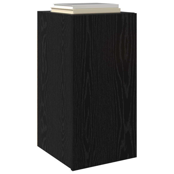 Væg TV Skab Sort eg 30,5 x 30 x 60 cm Konstrueret træ