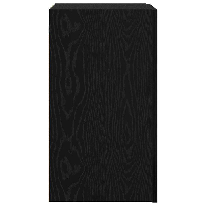 Væg TV Skab Sort eg 30,5 x 30 x 60 cm Konstrueret træ