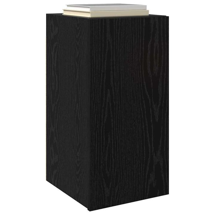 Væg TV Skab 2 pcs Sort eg 30,5 x 30 x 60 cm Konstrueret træ