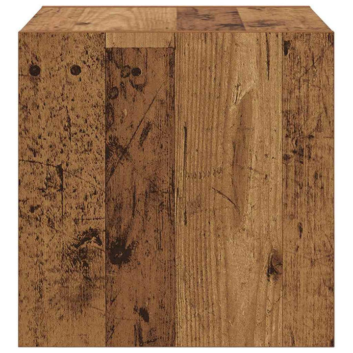 Vægskab 2 pcs Gammelt træ 37 x 37 x 37 cm Konstrueret træ