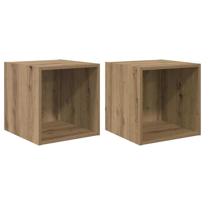 Vægskab 2 pcs Artisan Egetræ 37 x 37 x 37 cm Konstrueret træ