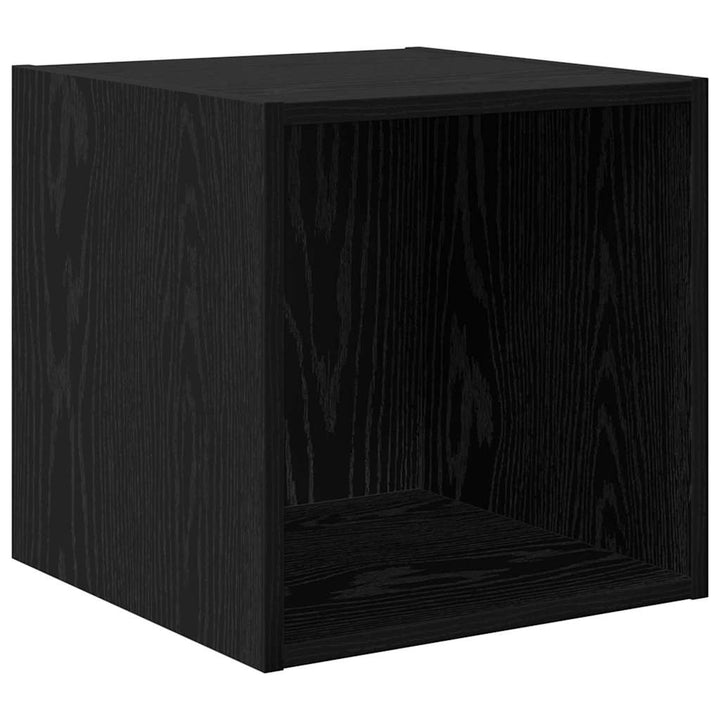 Vægskab Vægmonteret Sort eg 37 x 37 x 37 cm Konstrueret træ