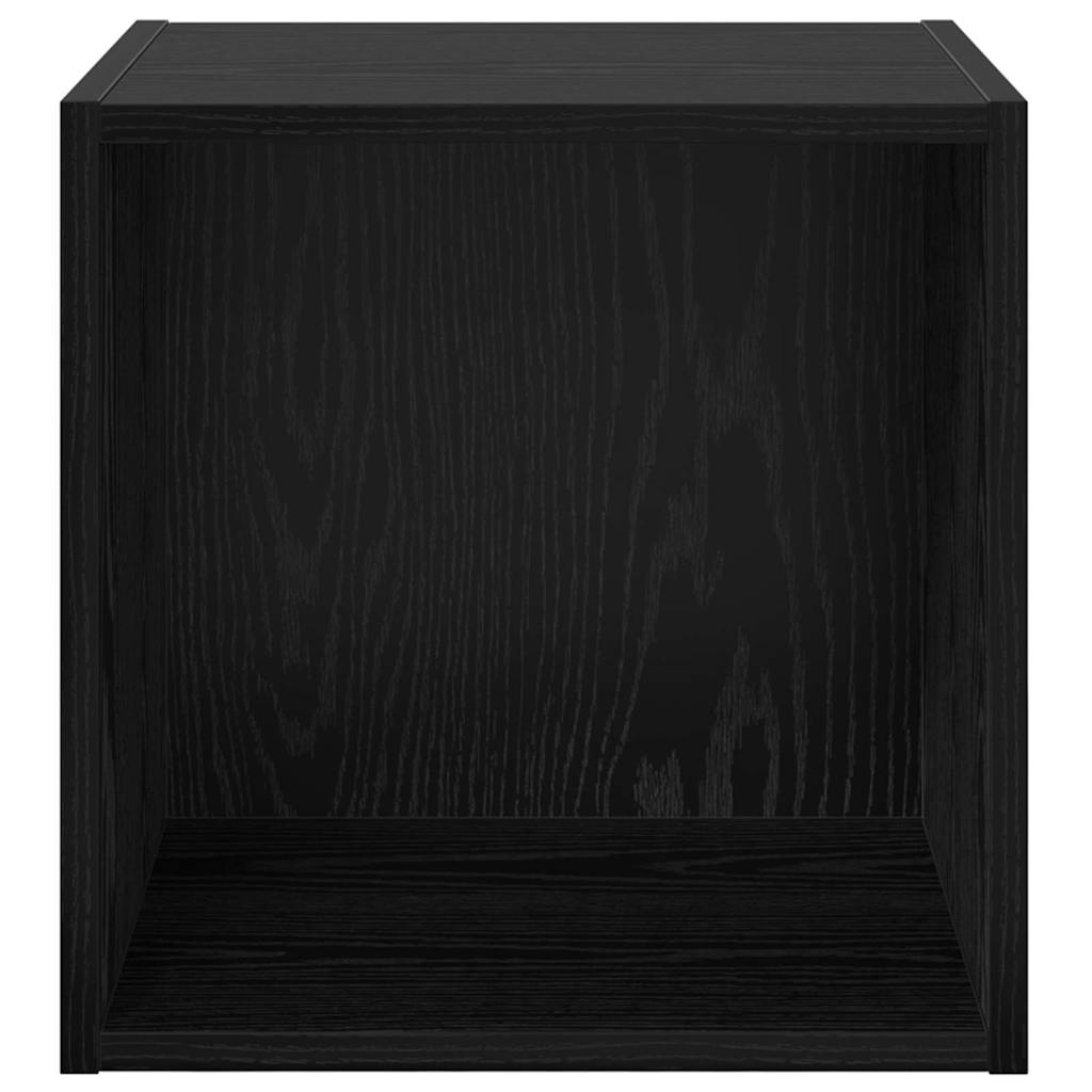 Vægskab Vægmonteret Sort eg 37 x 37 x 37 cm Konstrueret træ