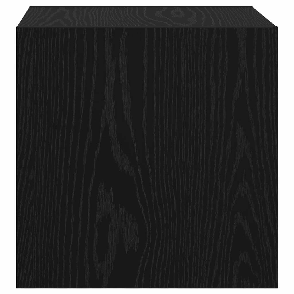 Vægskab Vægmonteret Sort eg 37 x 37 x 37 cm Konstrueret træ