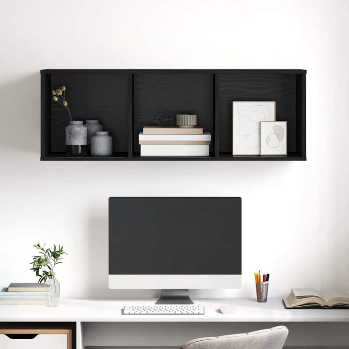 TV-møbelsæt Sort eg 37 x 37 x 107 cm Konstrueret træ