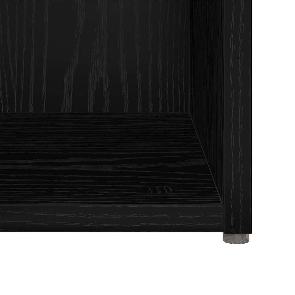 TV-møbelsæt 4 pcs Sort 37 x 35 x 37,5 cm Konstrueret træ
