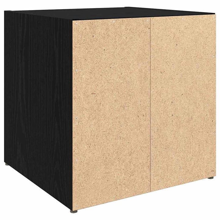 TV-møbelsæt 4 pcs Sort 37 x 35 x 37,5 cm Konstrueret træ