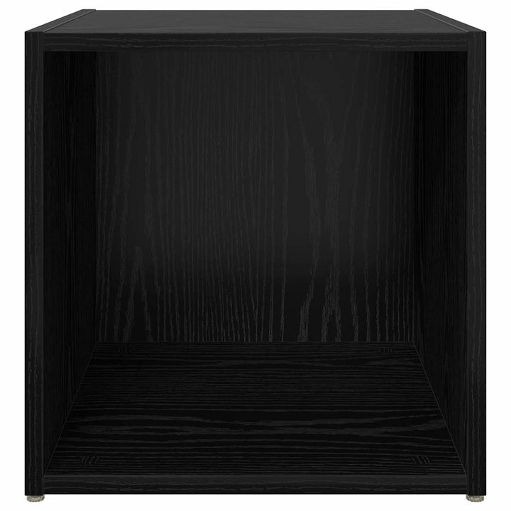 TV-møbelsæt 4 pcs Sort 37 x 35 x 37,5 cm Konstrueret træ