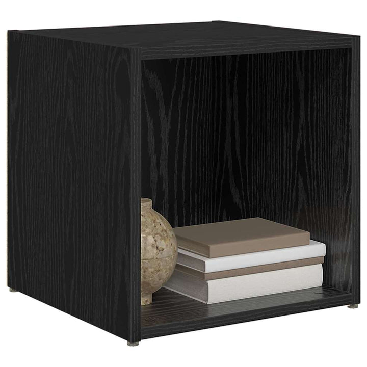 TV-møbelsæt 4 pcs Sort 37 x 35 x 37,5 cm Konstrueret træ
