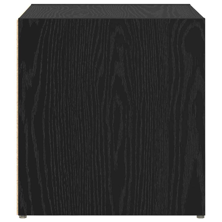 TV-møbelsæt 4 pcs Sort 37 x 35 x 37,5 cm Konstrueret træ
