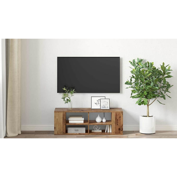 TV-møbelsæt Gammelt træ 102 x 35 x 35 cm Konstrueret træ
