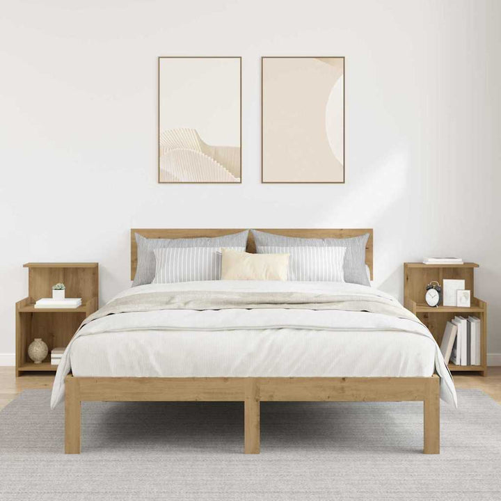 Natskab 2 stk. Artisan Egetræ 40 x 35 x 60 cm Konstrueret træ