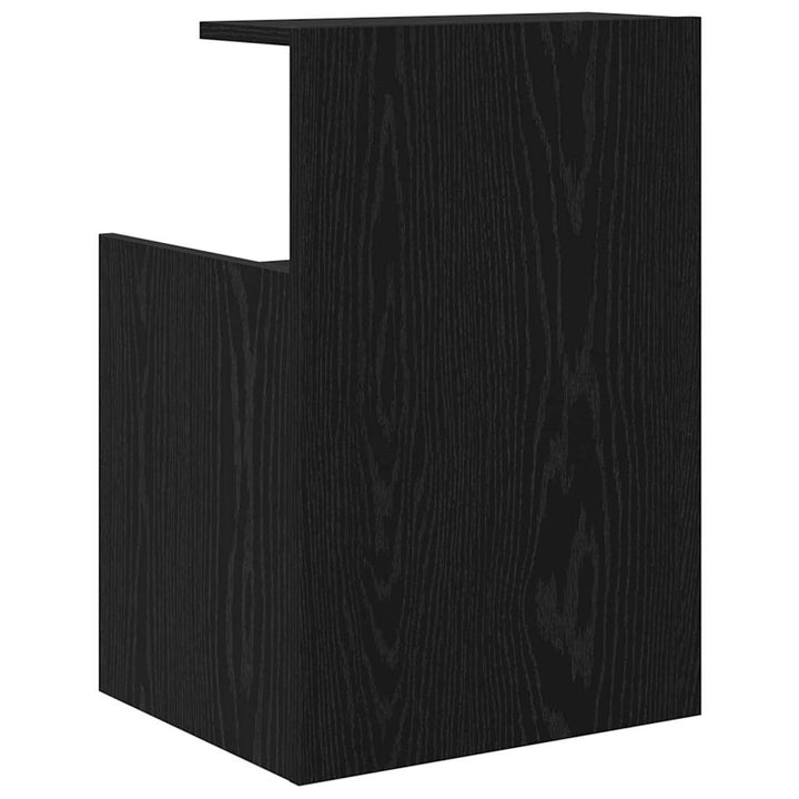 Natskab 2 pcs Sort eg 40 x 35 x 60 cm Konstrueret træ