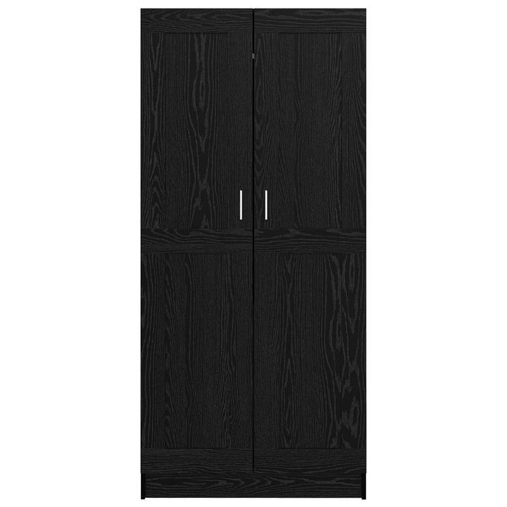 Garderobeskab Sort eg 82,5 x 51,5 x 180 cm Konstrueret træ
