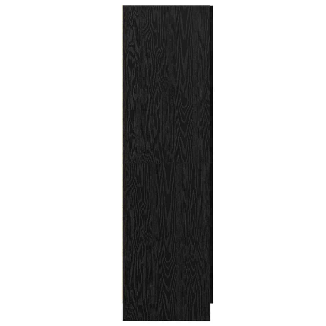Garderobeskab Sort eg 82,5 x 51,5 x 180 cm Konstrueret træ
