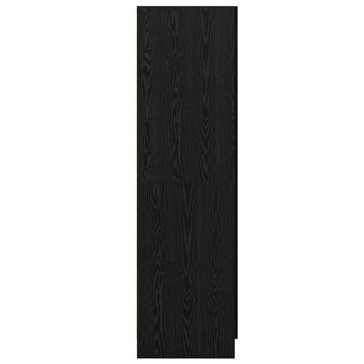 Garderobeskab Sort eg 82,5 x 51,5 x 180 cm Konstrueret træ