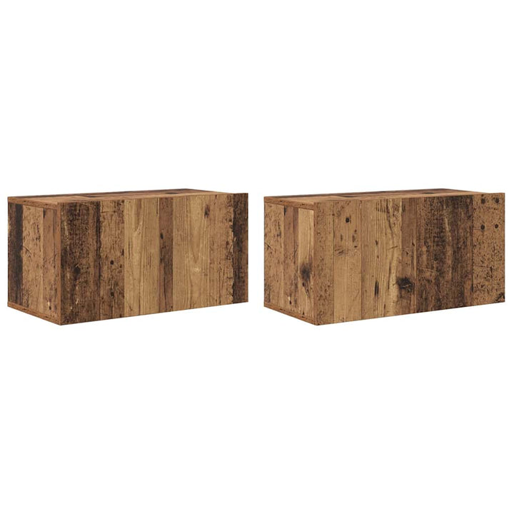 TV-møbelsæt 2 pcs Flerfarvet 60 x 30 x 30 cm Konstrueret træ