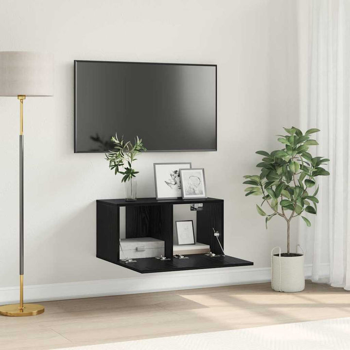 TV-møbelsæt 60 x 30 x 30 cm Sort Konstrueret træ