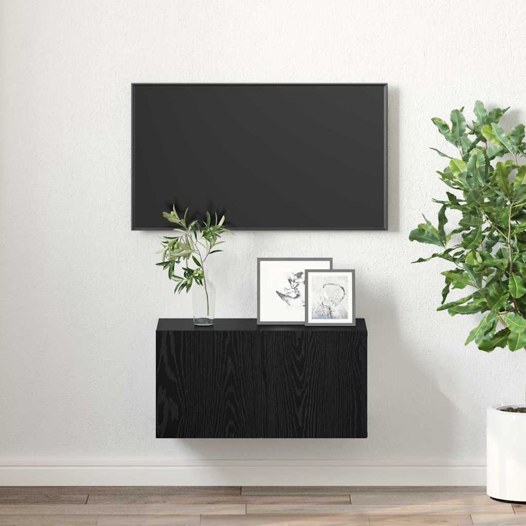 TV-møbelsæt 60 x 30 x 30 cm Sort Konstrueret træ