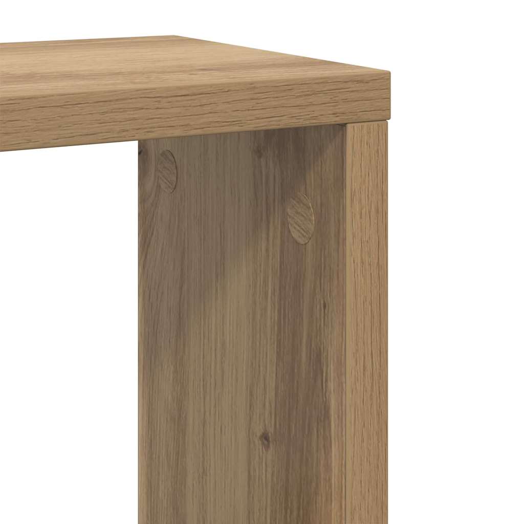 Væghylder Vægmonteret 2 stk. Artisan Egetræ Konstrueret træ
