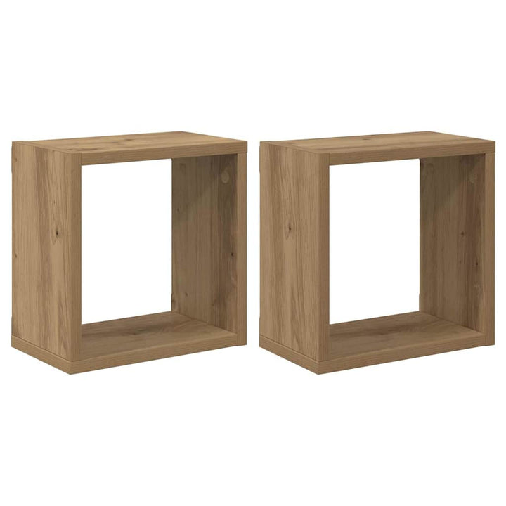 Væghylder Vægmonteret 2 stk. Artisan Egetræ Konstrueret træ
