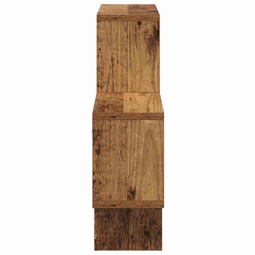 Væghylde med hylde Gammelt træ 82 x 15 x 51 cm Konstrueret træ