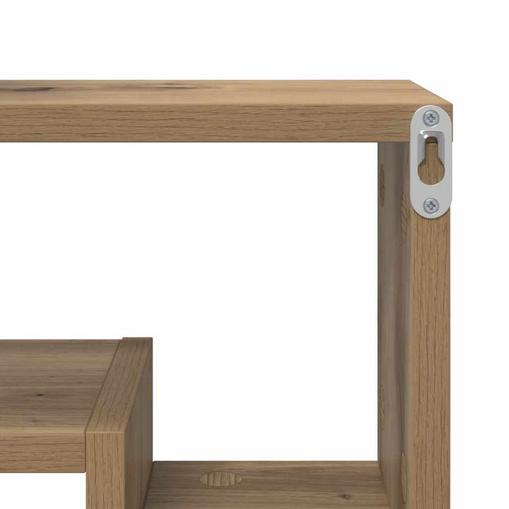 Væghylde med hylde artisan eg 82 x 15 x 51 cm Konstrueret træ
