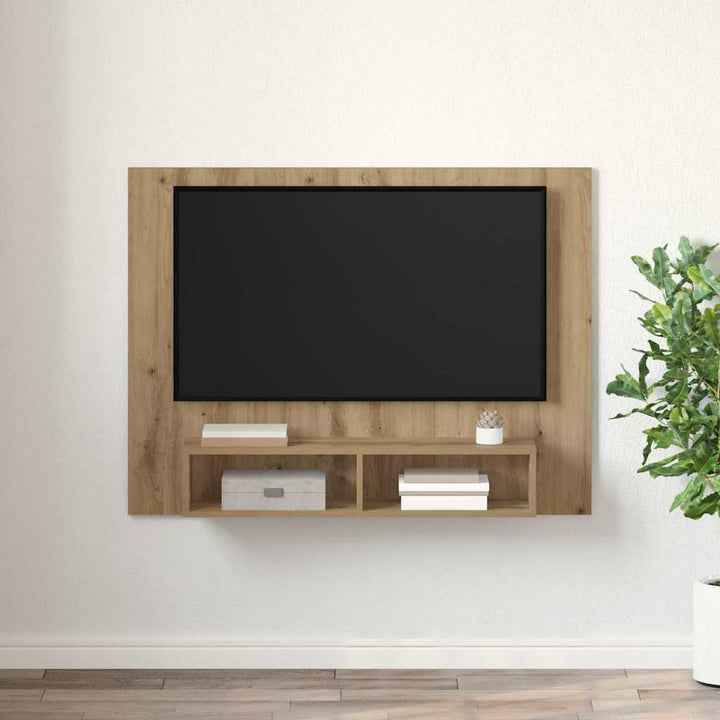 TV-møbelsæt 120 x 23,5 x 90 cm Artisan Egetræ Konstrueret træ