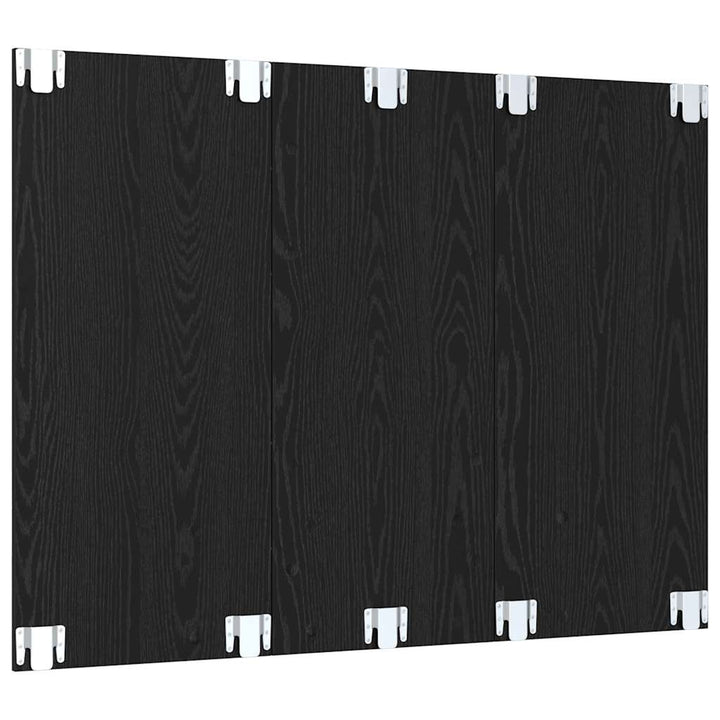 TV-møbelsæt Sort eg 120 x 23,5 x 90 cm Konstrueret træ