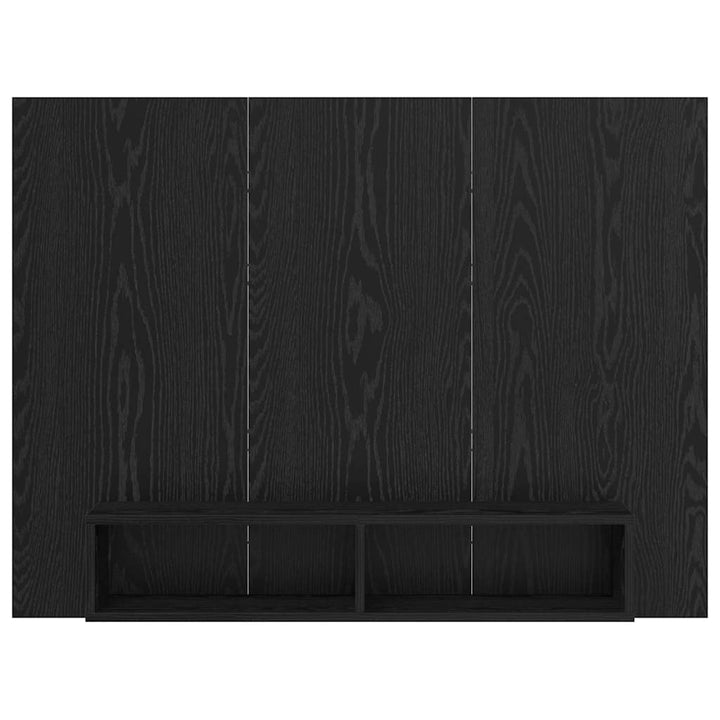 TV-møbelsæt Sort eg 120 x 23,5 x 90 cm Konstrueret træ