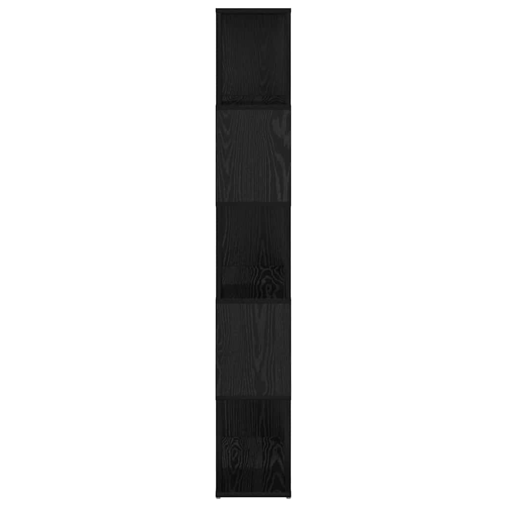 TV-møbelsæt Vægmonteret Sort 60 x 24 x 156 cm Konstrueret træ