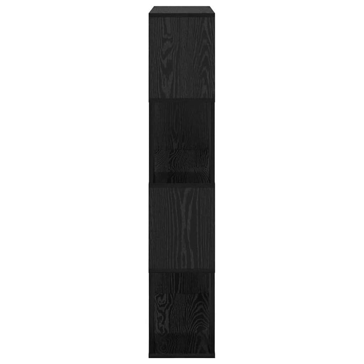 TV-møbelsæt Vægmonteret Sort 80 x 24 x 125 cm Konstrueret træ